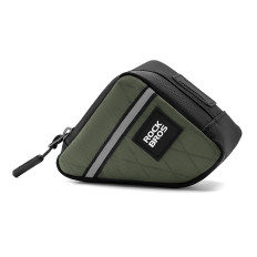 Saco triangular em um quadro de bicicleta 0,25 l - verde