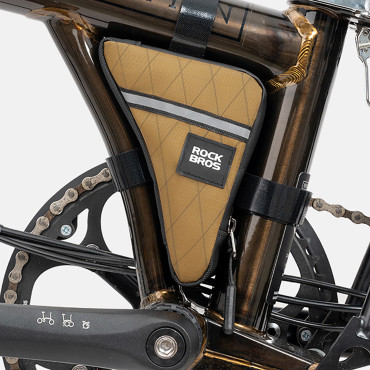 Triangulär Sakwyna väska på cykelram 0.3l - brun