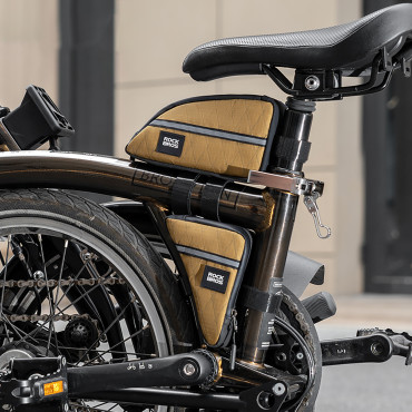 Triangulär Sakwyna väska på cykelram 0.3l - brun