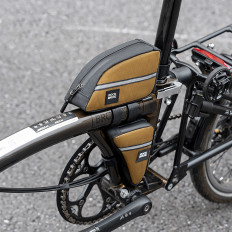 Sacchetto triangolare Sakwyna sulla struttura della bicicletta 0.3l - Brown