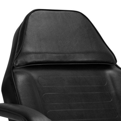 Fauteuil cosmétique hydraulique Basic 210 noir — gros plan dossier