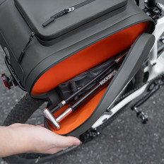 Tronco impermeabile da bicicletta sakwa sul tronco 14L - Grigio