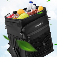 Mochila de bicicleta impermeável com câmara de refrigeração 14L - preto