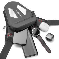 Motocyklový pytel. Sáčku na noze. UDO pás. Paže - černá