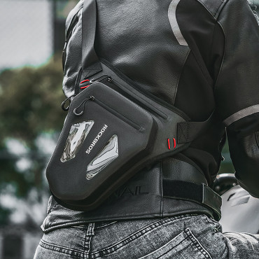 Bicycle leg bag to the belt - black