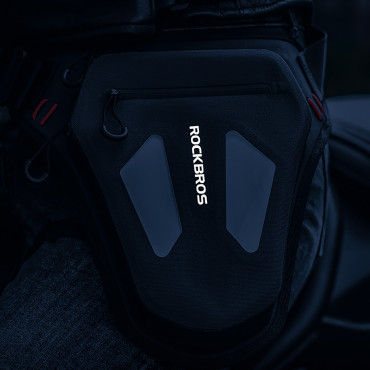 Borsa da moto. Sachet sulla gamba. Cintura UDO. Braccio - nero