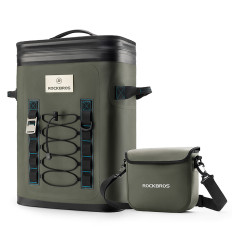 Mochila de turista térmica isolada com sachê 20L - verde
