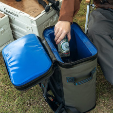 Thermische toeristrugzak geïsoleerd met 20L-sachet - groen