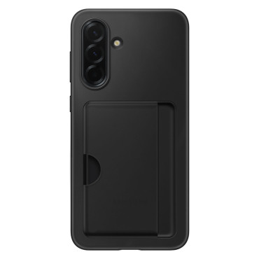 Caso de la caja de la tarjeta de Samsung Caso con el bolsillo de la tarjeta en Samsung Galaxy A36 5G - Negro