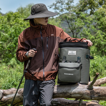 Mochila de turista térmica isolada com sachê 20L - verde