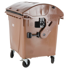 BIO Kontajner pre odpadový bio odpadkov a osvedčenie o odpadoch - Brown 1100L