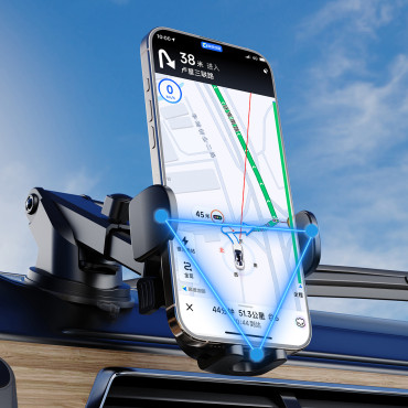 Držiak vozidla na Smartphone F2N Kockované 360 stupňov lietadla - čierna
