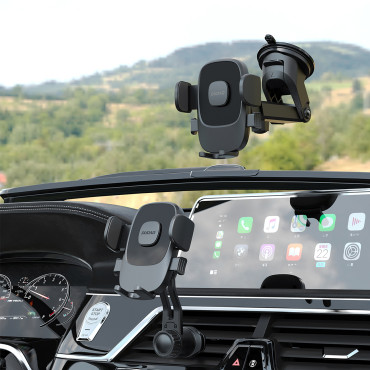 Držiak vozidla na Smartphone F2N Kockované 360 stupňov lietadla - čierna