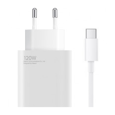 Xiaomi USB-A 120W 6A Tīkla lādētājs ar USB-C kabeli - balts