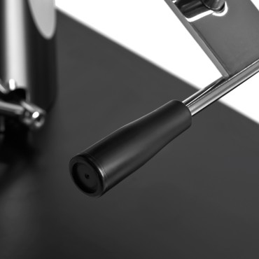 Fauteuil cosmétique hydraulique Basic 210 noir — gros plan poignée