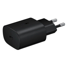 Γρήγορη Samsung USB-C 25W - Μαύρο Δίκτυο Φορτιστής - Μαύρο