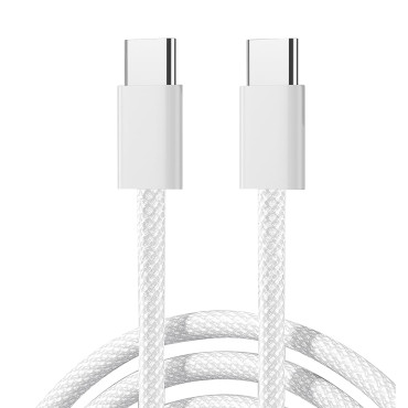 Kabeļu ben sērijas kabelis USB-C 60W 1 m - balts