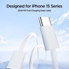 Cable Ben Serie Cable USB-C 60W 1 M - Blanco
