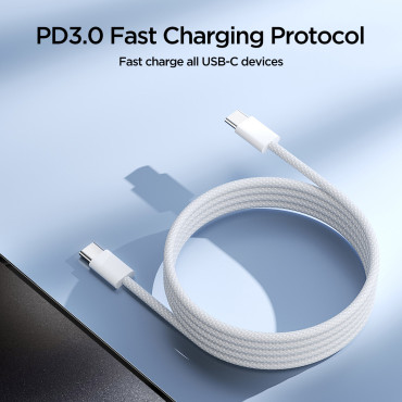 Cable Ben Serie Cable USB-C 60W 1 M - Blanco
