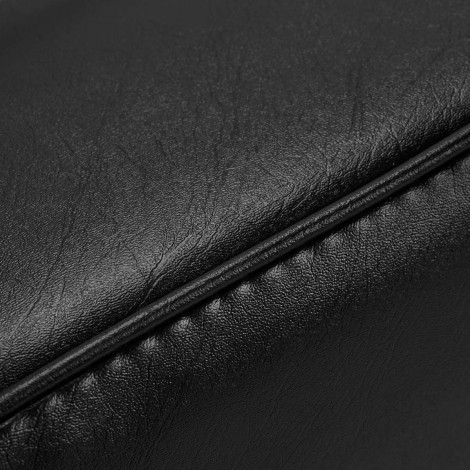Cadeira hidráulica cosmética Basic 210 preta — close-up da superfície