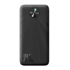 PowerBank 20000MAH USB-C USB-A 22,5W - melns