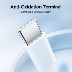 Câble Ben Series Câble USB-C 60W 1 M - Blanc