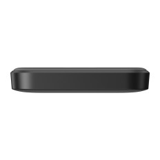 PowerBank Inductive 5000mAh USB-A USB-C 20W med USB-C-kabel - svart