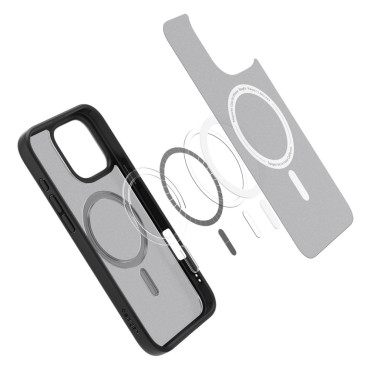 Pokrov pohištva na iPhone 16 Pro Max Ultra Hybrid Mag iz Magsafe - Črna
