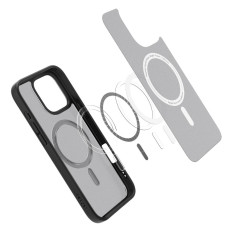 Pokrov pohištva na iPhone 16 Pro Max Ultra Hybrid Mag iz Magsafe - Črna