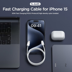 Cable Ben Serie Cable USB-C 60W 1 M - Blanco