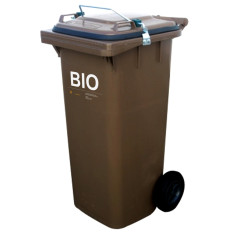 Korin kontti Bullet Gastro Tall Garbage Cover Bio Elintarvikejätteet - Ruskea 120l