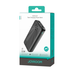 PowerBank 20000MAH USB-C USB-A 22,5W - melns