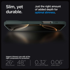 Slučaj kućišta na iPhone 16 pro max tekući zrak - zeleno