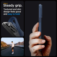 Fallfall på iPhone 16 Pro Max flytande luft - blå