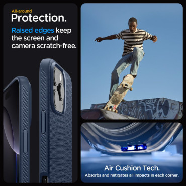 Saks tilfelle på iPhone 16 Pro Max Liquid Air - Blå