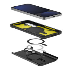 Slučaj za Samsung Galaxy S24 Fe težak oklop Magsafe - crno