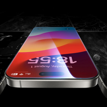 Karkaistu lasi, jossa on asennuskehys iPhone 16 Pro max - 2 kpl.