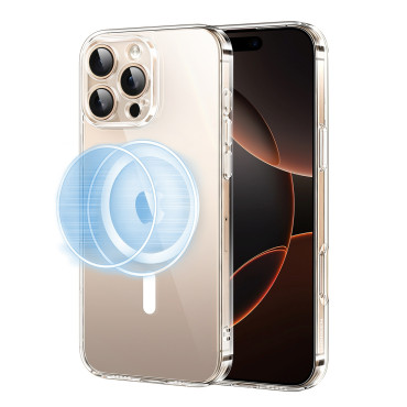 Prípad na iPhone 16 Pro CLUY CLEAR Magnetic s Magsafe - transparentný