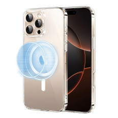 Prípad na iPhone 16 Pro CLUY CLEAR Magnetic s Magsafe - transparentný