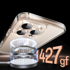 Prípad na iPhone 16 Pro CLUY CLEAR Magnetic s Magsafe - transparentný