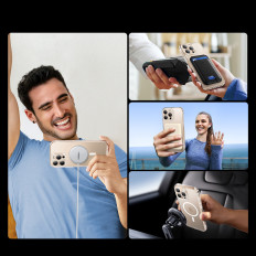 Θήκη περιπτώσεων στο iPhone 16 Pro Κλαδικό σαφές μαγνητικό με Magsafe - διαφανές