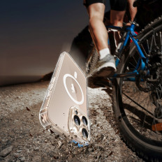 Θήκη περιπτώσεων στο iPhone 16 Pro Κλαδικό σαφές μαγνητικό με Magsafe - διαφανές