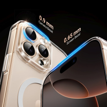Prípad na iPhone 16 Pro CLUY CLEAR Magnetic s Magsafe - transparentný