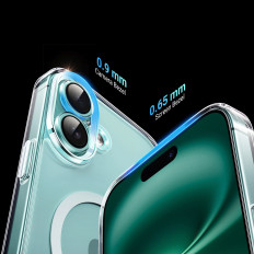 Fall på iPhone 16 Plus Classy Clear Magnetic med Magsafe - transparent