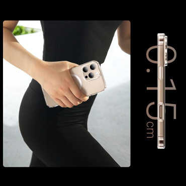 Θήκη περιπτώσεων στο iPhone 16 Pro Κλαδικό σαφές μαγνητικό με Magsafe - διαφανές