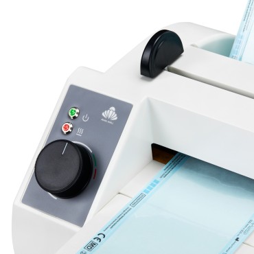 Lafomed sleeve sealer F-3000P1 — close-up of the controls