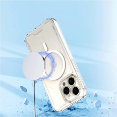 Beschermhoes voor Samsung Galaxy S25 Clear Corner Case Magsafe - Transparant