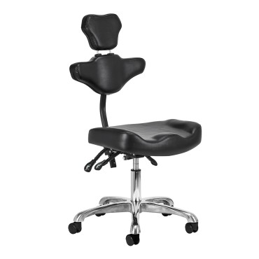Fauteuil de tatouage PRO INK 973 ergonomique et réglable noir — vue de face