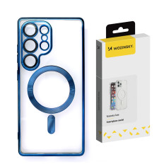 Ochranné pouzdro pro Samsung Galaxy S25 Galvanicky pouzdro s magsafe - modrá