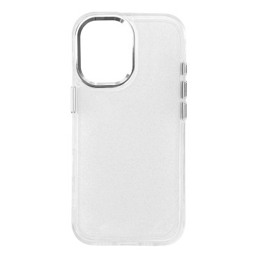 Samsung Galaxy S24 Fe Glitter Case - Transparant met Brocade